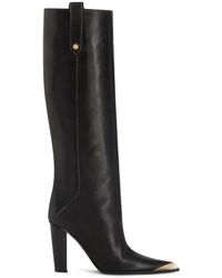 Etro - Metallic Toe-Cap Knee-High Boots - Lyst
