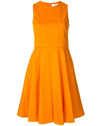 Calvin Klein Vestido tubo acampanado - Naranja