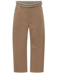 Mordecai - Pockets Belted Trousers - Lyst