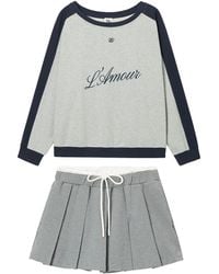 B+ AB - Conjunto Plisado Con Falda - Lyst