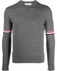 Thom Browne - Pullover Mit Rwb-Streifen - Lyst