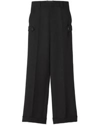 Lanvin - Light Wool Chino Trousers - Lyst