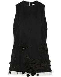 Viktor & Rolf - Blouse À Fleurs Brodées - Lyst