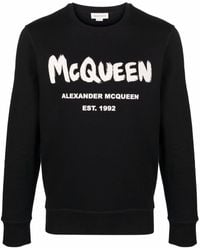Alexander McQueen - Sweater Met Graffiti-print - Lyst