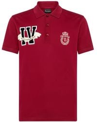 Billionaire - Ss Members Logo-Patch Polo Shirt - Lyst