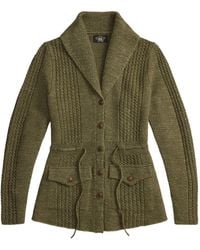 RRL - Cardigan À Lien De Resserrage - Lyst