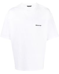 Balenciaga バレンシアガ ロゴ Tシャツ - ホワイト