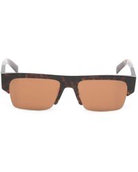 Prada - Tortoiseshell-Effect Rectangle-Frame Sunglasses - Lyst