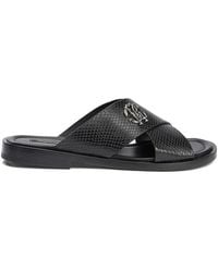 Roberto Cavalli - Sandales À Effet Peau De Serpent - Lyst