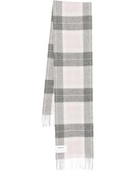 Barbour - Checked Fringed Scarf - Lyst
