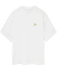 Axel Arigato - Paper Clip Logo-Embroidered T-Shirt - Lyst