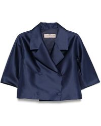 Blanca Vita - Satin Blazer - Lyst