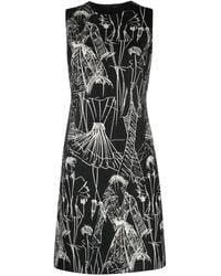 Akris - Croquis-Print Sleeveless Minidress - Lyst