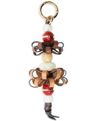 Etro - Leather Charm With Flowers And Marbles - Lyst