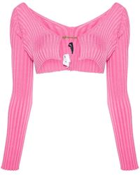 Jacquemus - La Maille Pralu Cropped Cardigan - Lyst