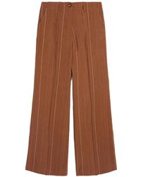 Momoní - Pinstripe Wide Trousers - Lyst