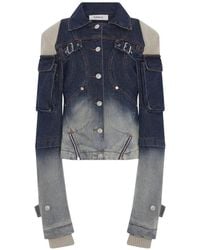 SRVC Studio - Veste Cargo Mecha En Jean - Lyst