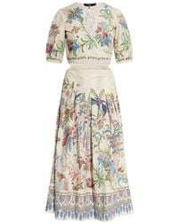 Etro - Dress With A Waist Cut-Out - Lyst