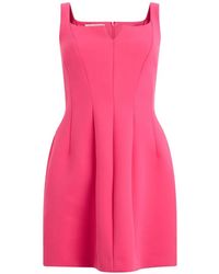 Philosophy Di Lorenzo Serafini - Pleated Trapeze Mini Dress - Lyst