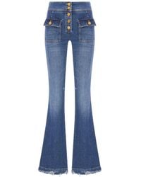 The Seafarer - Button-Front Flared Jeans - Lyst