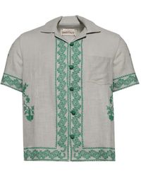 BAZISZT - Tulum Embroidered Short-Sleeve Shirt - Lyst