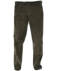 Paolo Pecora - Pleated Corduroy Trousers - Lyst