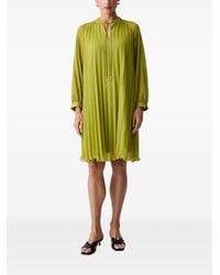 Joop! - Pleated Tie-Fastening Long-Sleeved Mini Dress - Lyst