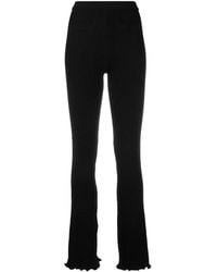 Rabanne - Knitted Flared Trousers - Lyst