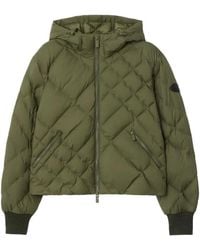 Burberry - Check-Stitch Nylon Delley Puffer Jacket - Lyst