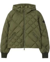 Burberry - Check-Stitch Nylon Delley Puffer Jacket - Lyst
