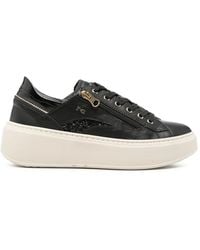 Nero Giardini - Glitter-Panelled Sneakers - Lyst