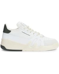 Giuseppe Zanotti - Talon Logo-Patch Leather Sneakers - Lyst