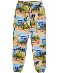 Les Benjamins - Graphic-Print Track Pants - Lyst