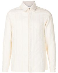 Amir Slama - Striped Jacquard Cotton Shirt - Lyst