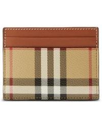 Burberry - Printed Canvas Cardholder - Lyst