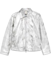 sunflower - Snakeskin-Effect Zip-Front Jacket - Lyst