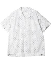 Engineered Garments - Pocket Printed Camp Shirt - Lyst