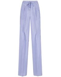 Kiton - Striped Wide-Leg Trousers - Lyst