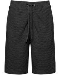 Emporio Armani - Embossed Drawstring Bermuda Shorts - Lyst