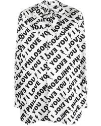 Philosophy Di Lorenzo Serafini - I Love You Philosophy Longline Shirt - Lyst