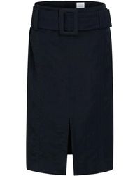 Patou - Falda midi con cinturón - Lyst