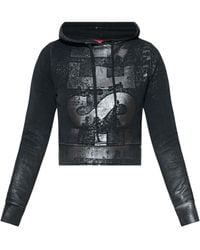 DIESEL - Sudadera F-Slimmy con capucha y logo - Lyst