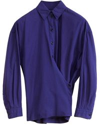 Lemaire - Straight Collar Twisted Shirt - Lyst