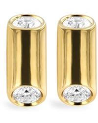 Pragnell - 18kt Yellow Gold Mini Eclipse Diamond Stud Earrings - Lyst