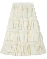 B+ AB - Tiered Ruffled Skirt - Lyst