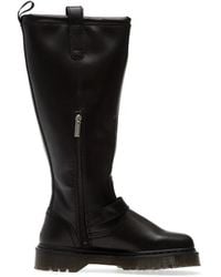 Dr. Martens - Anistone Leren Laarzen Met Gespbandje - Lyst