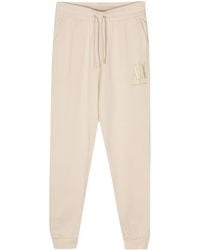 Armani Exchange - Tapered Cotton Track Pants - Lyst