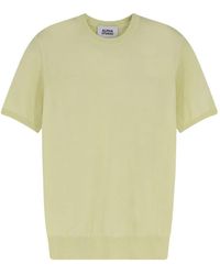 Alpha Studio - Short-Sleeve Crew-Neck Sweater - Lyst