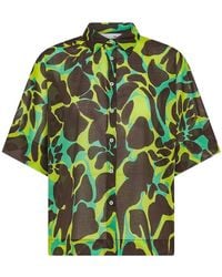 Niu - Abstract-Print Kimono Shirt - Lyst