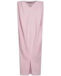 Balenciaga - Pleat-Details Midi Dress - Lyst